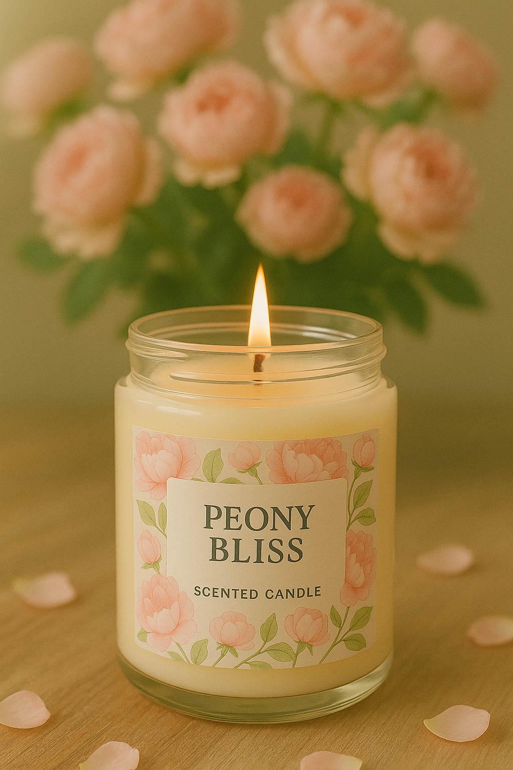 Peony Bliss scented candle