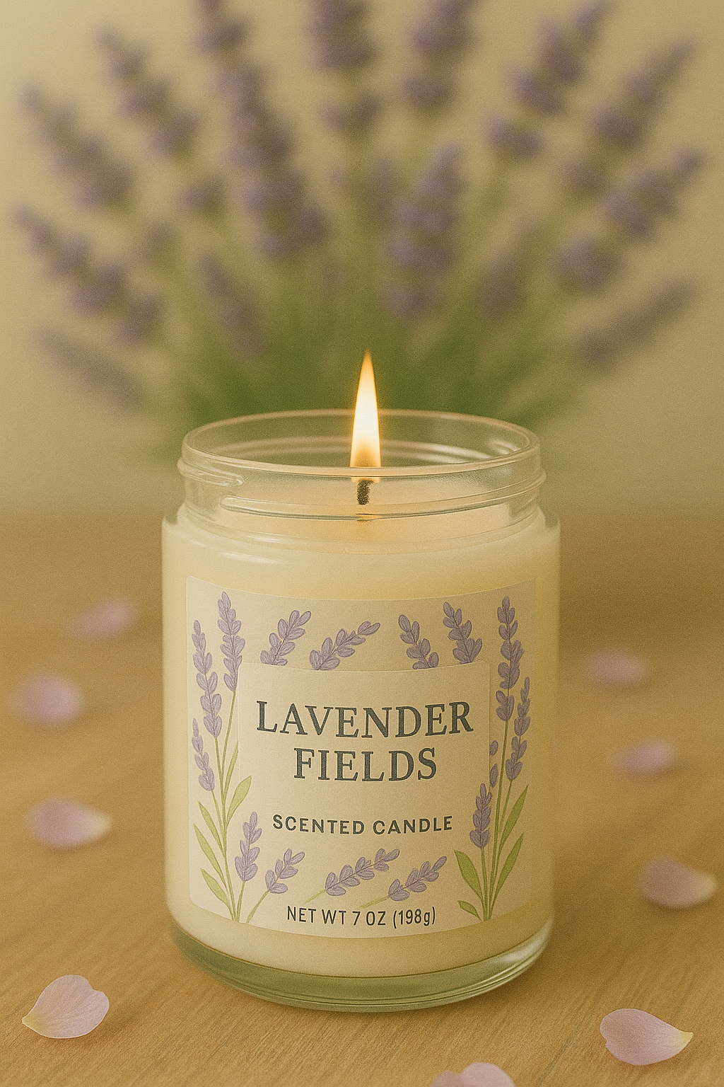 Lavender Fields scented candle