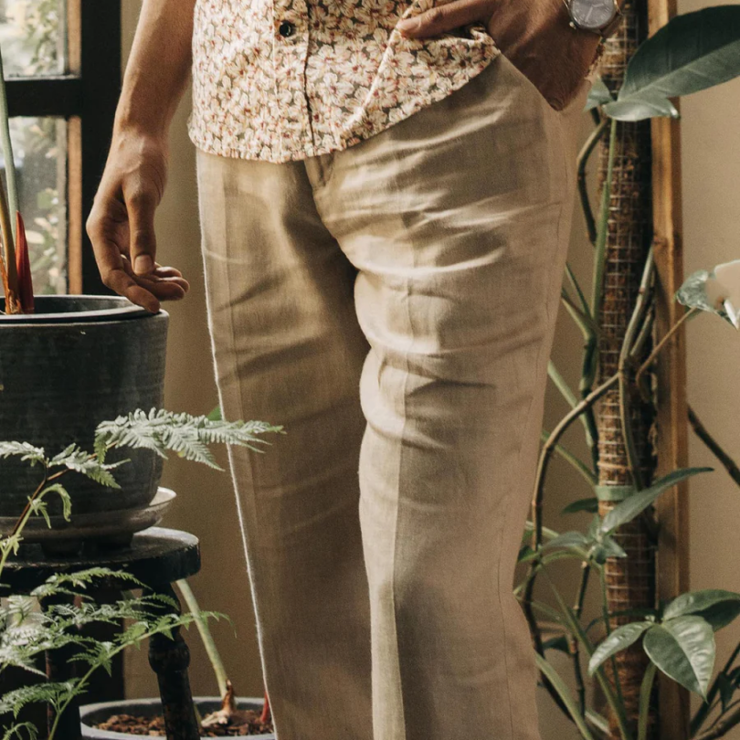 Drawstring Linen Trousers